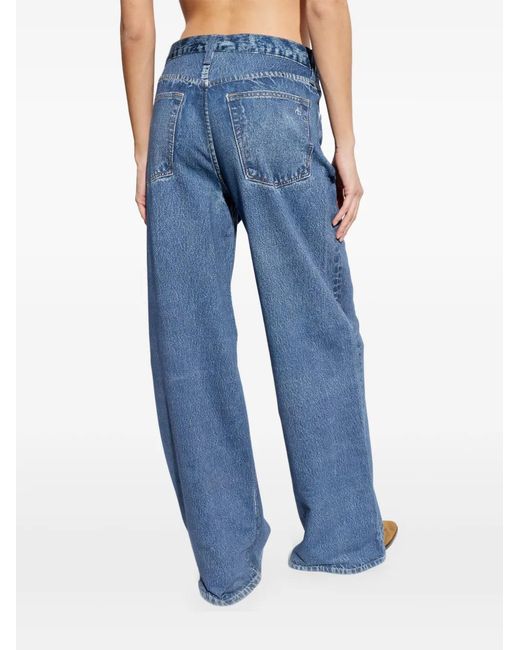 Rag & Bone Blue Button Jeans