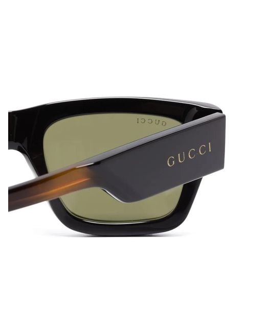 Gucci Brown Rectangle-Frame Sunglasses for men