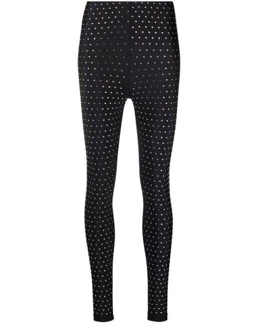 The Andamane Black Holly Crystal-embellished leggings