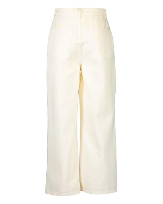 CHRISTY LYNN White Dorian Pocket-Detail Trousers