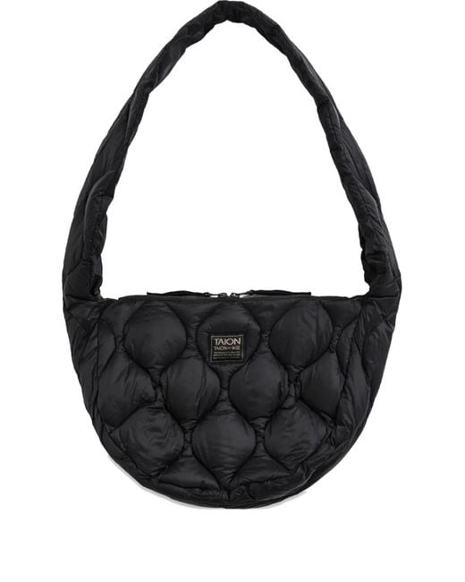 Taion Black Military Down Shoulder Bag