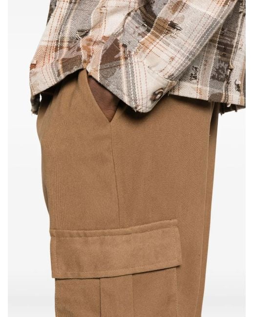 Imperial Natural Drawstring-Waist Cargo Trousers for men