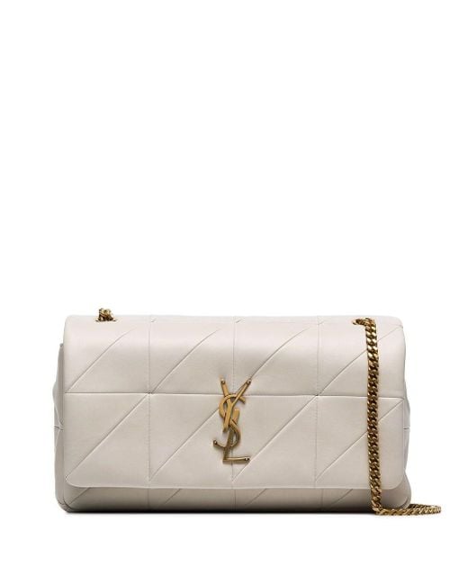 Saint Laurent White Jamie Medium Shoulder Bag