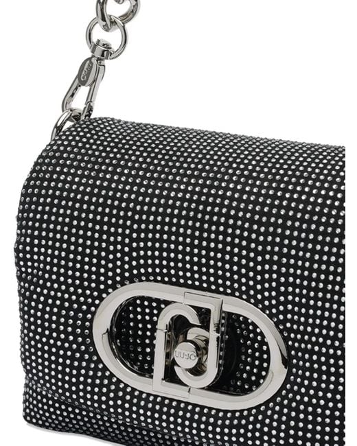 Liu Jo White Push-Lock Chain Mini Bag