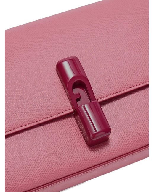 Furla Pink Iride Flap-Lock Bag