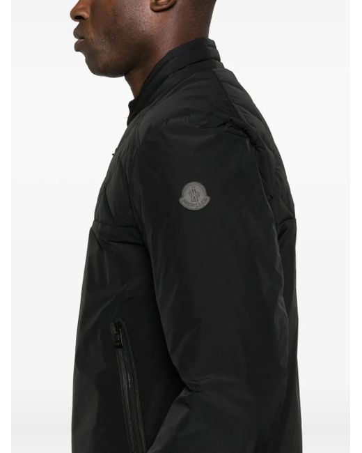 Moncler Black Quilted Diamond-Pattern Jacket for men
