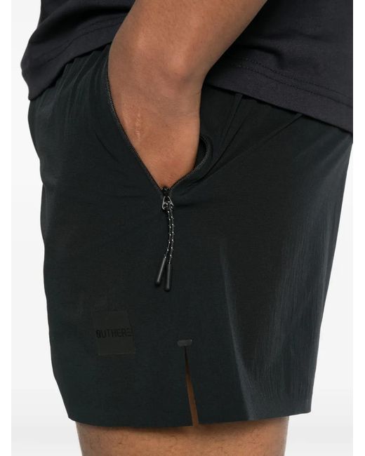 OUTHERE Black Drawstring Shorts for men