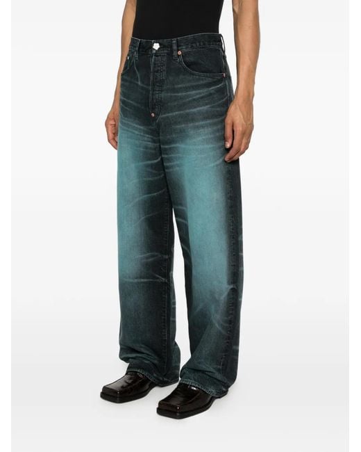 KENZO Gray Washed Jeans for men