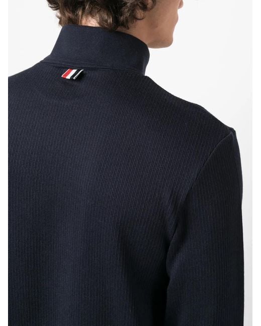 Thom Browne Blue Long-Sleeve Jumper for men