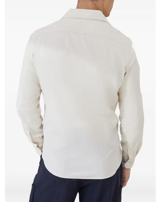 Brunello Cucinelli Hemd Mit Brusttasche in White für Herren