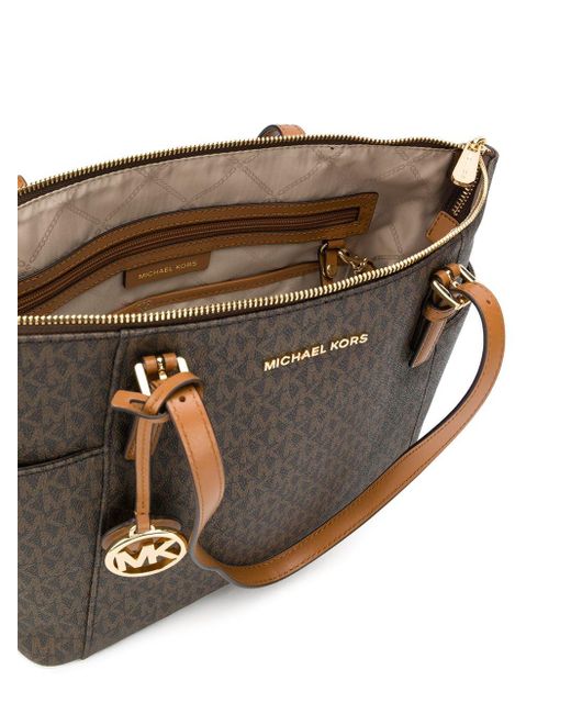 Bolso shopper Jet Set con logo Michael Kors de color Brown