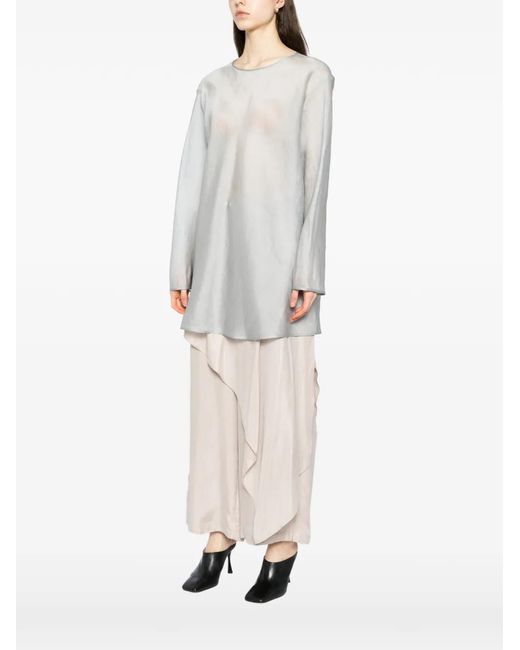 YEAREAST White Silk Blouse