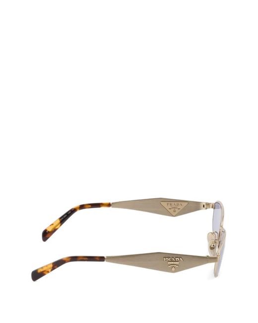 Prada White Sunglasses With Prada Logo