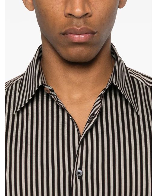 Paul Smith Gray Striped Tailored Shirt for men