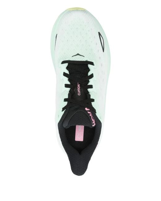 Hoka One One White Clifton 9 Sneakers for men