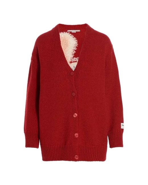 Stella McCartney Red Lunar New Year Knit Cardigan