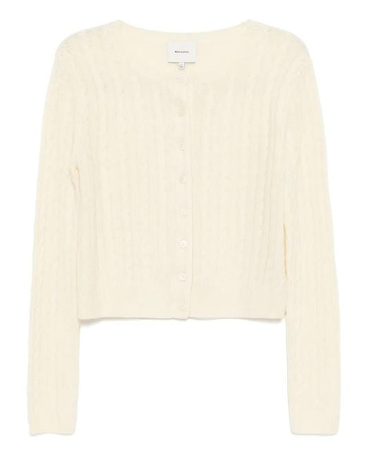 Cardigan Clara di Reformation in Natural