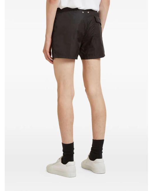 Aiezen Black Drawstring Shorts for men