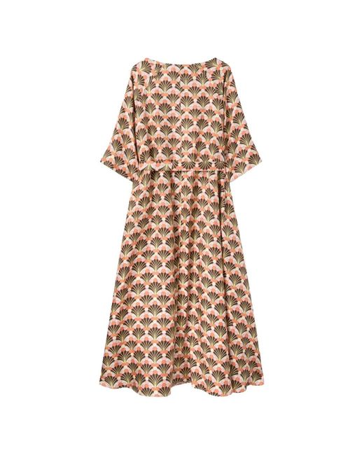 LaDoubleJ White Muumuu Dress Round Neck