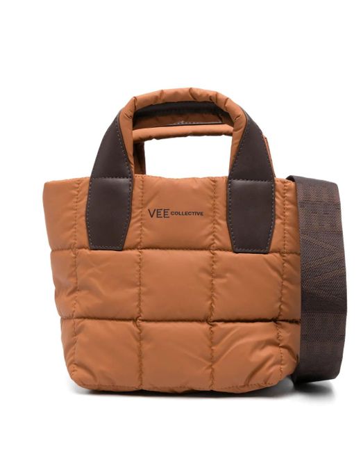VEE COLLECTIVE Brown Mini Porter Handtasche