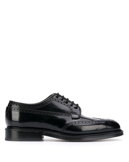 Heren Schoenen voor voor Veterschoenen voor Brogues Churchs Leer Grafton Derby Schoenen in het Zwart voor heren 