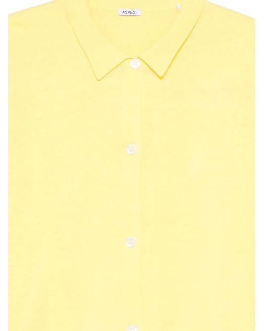 Aspesi Yellow Buttoned Cardigan