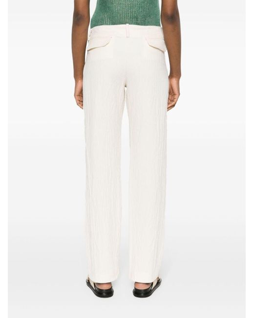 Musier Paris White Mama Low-rise Trousers