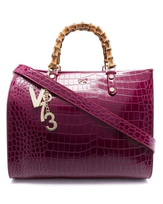 V73 Logo Tophandle Tote Bag in Pink (Purple) Lyst