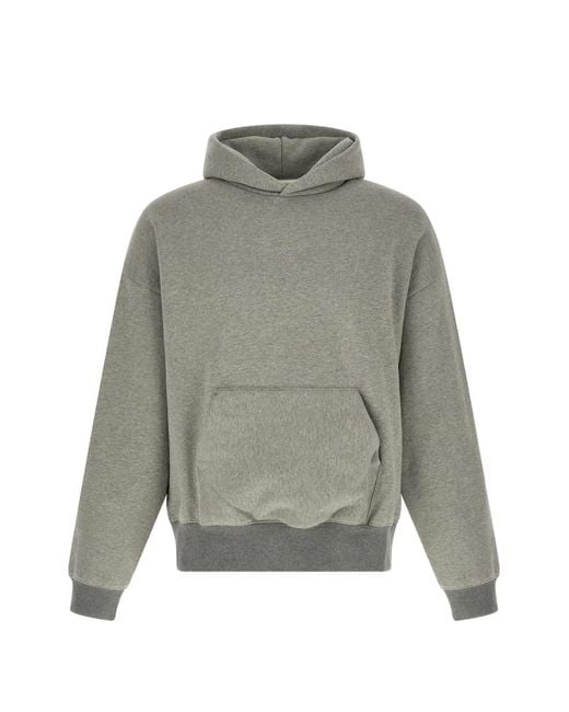 Fear Of God Gray Signature Classic Cotton Hoodie for men