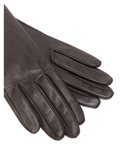 Manokhi Black Leather Gloves