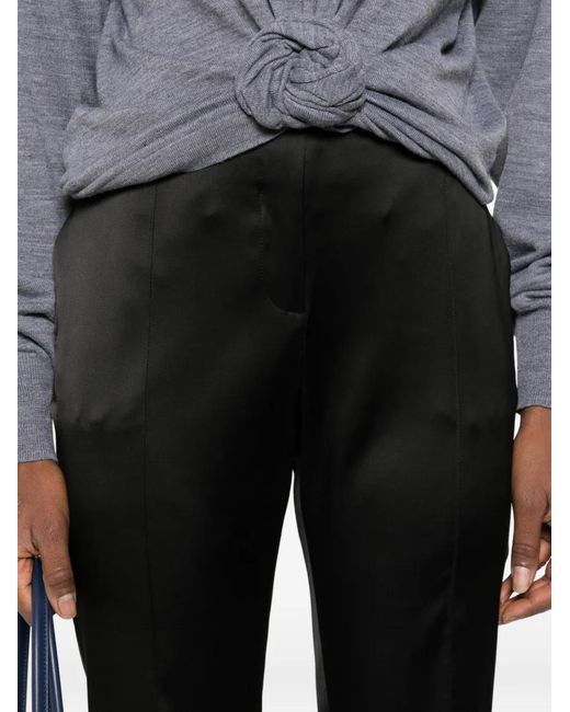 Ermanno Scervino Black Viscose Elastane Pants