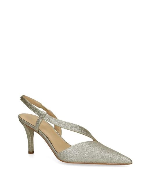 MICHAEL Michael Kors Metallic Calf Leather 'Jaida' Slingback