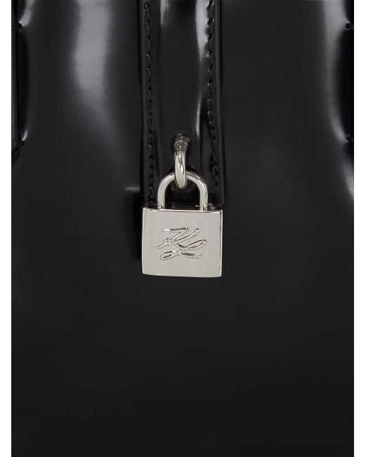 Karl Lagerfeld Black Mini K/Autograph Tote Bag