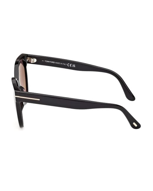 Tom Ford Brown Round-Frame Sunglasses