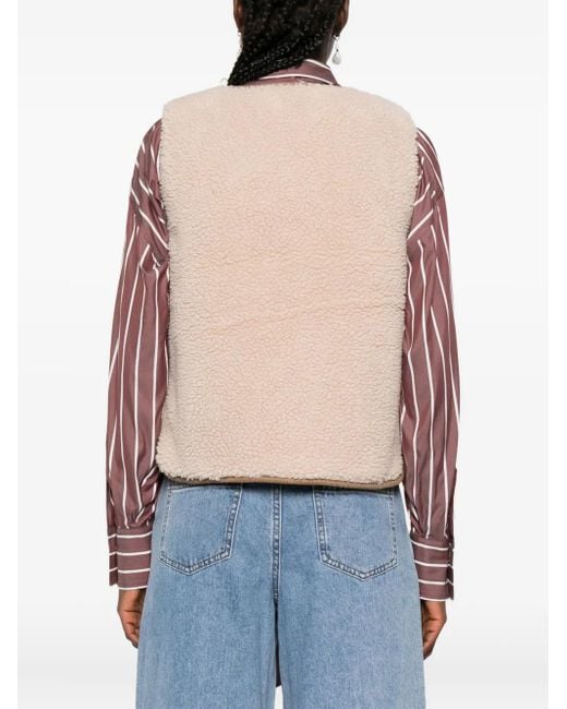 Barbour ボタン ベスト Natural