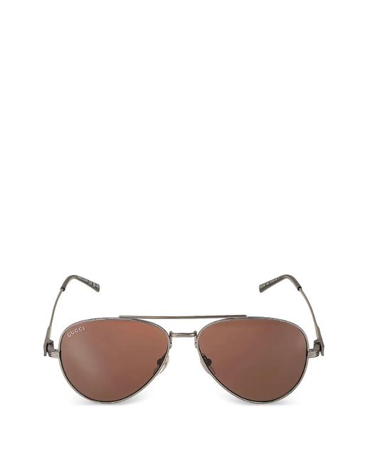 Gucci Getönte Pilotenbrille in Gray für Herren
