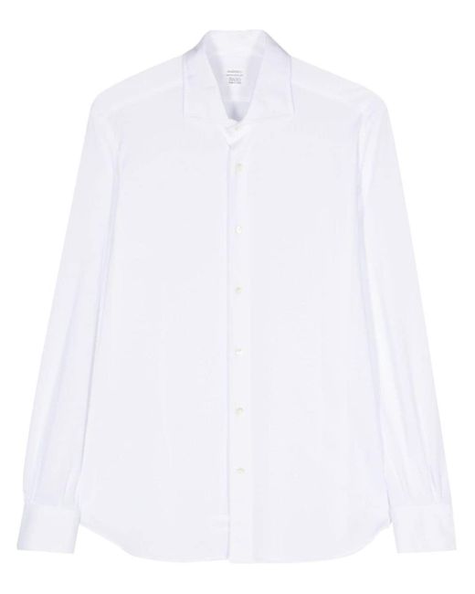 Camisa de manga larga Mazzarelli de hombre de color White