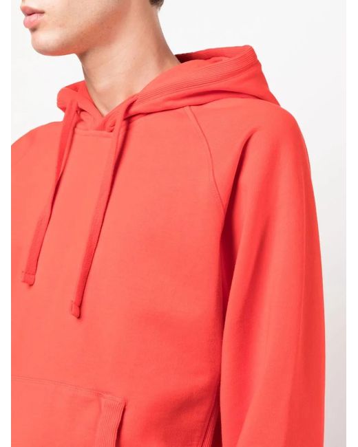 Orlebar Brown Red Francis Long-Sleeved Hoodie for men