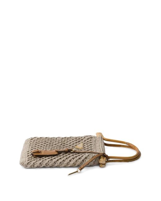 Borsa Tote Intrecciato di Prada in Multicolor