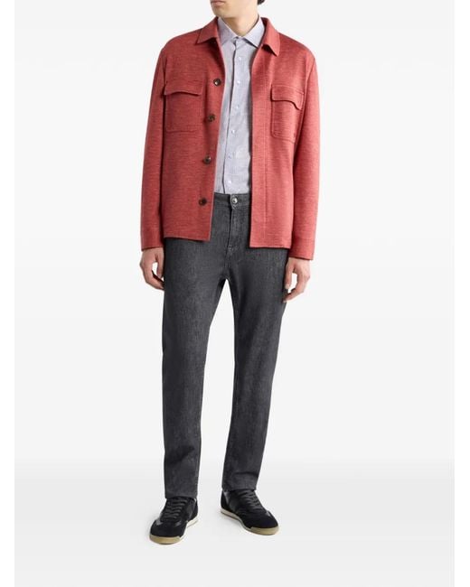 Etro Pink Long-Sleeves Jacket for men