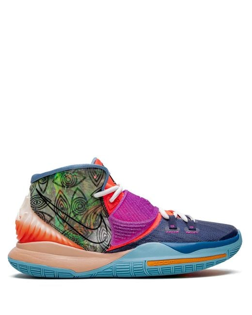 Nike Blue Kyrie 6 Pre Heat "Heal The World" Sneakers