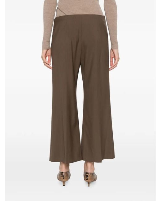 Khaite Brown Walter Cropped Trousers