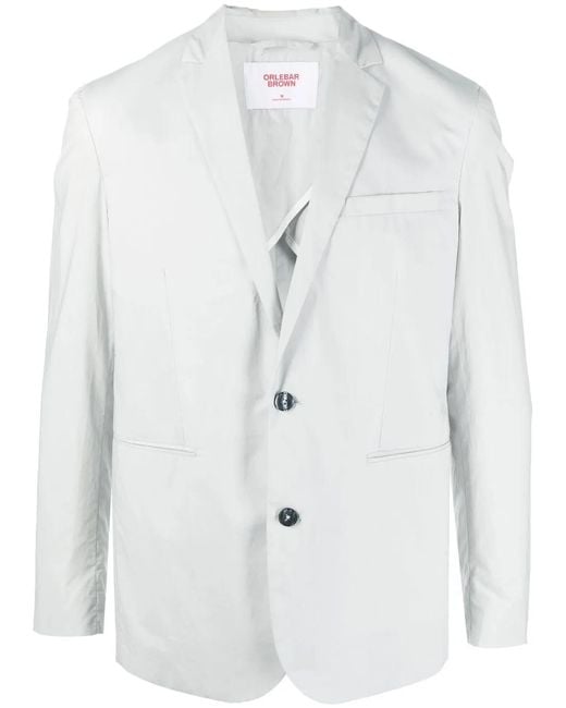 Orlebar Brown White Ullock Poplin Blazer for men