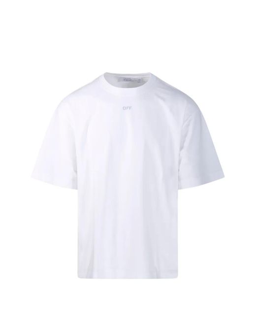 Off-White c/o Virgil Abloh White T-Shirt With Logo Detail for men