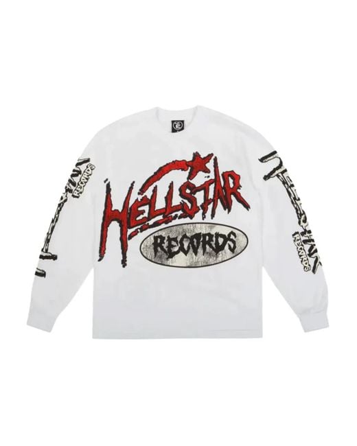 Camiseta Records HELLSTAR de hombre de color White