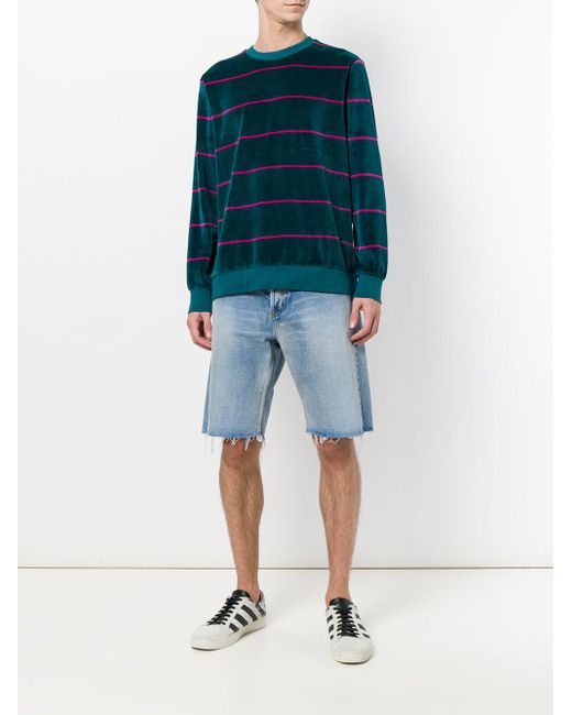 Stussy discount striped sweatshirt