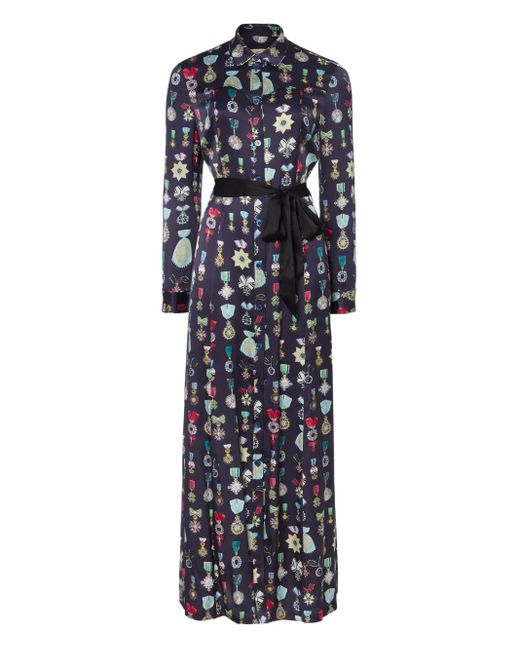 Robe-Chemise Gloriette À Imprimé Temperley London en coloris Blue