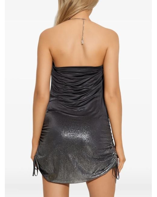 DIESEL Black Halterneck Ruched Dress