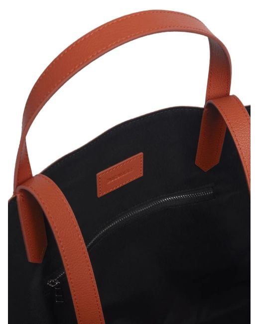 Zadig & Voltaire Z Xl Leren Shopper Met Print in het Orange