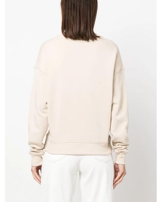 Tommy Hilfiger Natural Logo-Print Cotton Sweatshirt